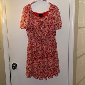 Pink tones floral dress, never worn